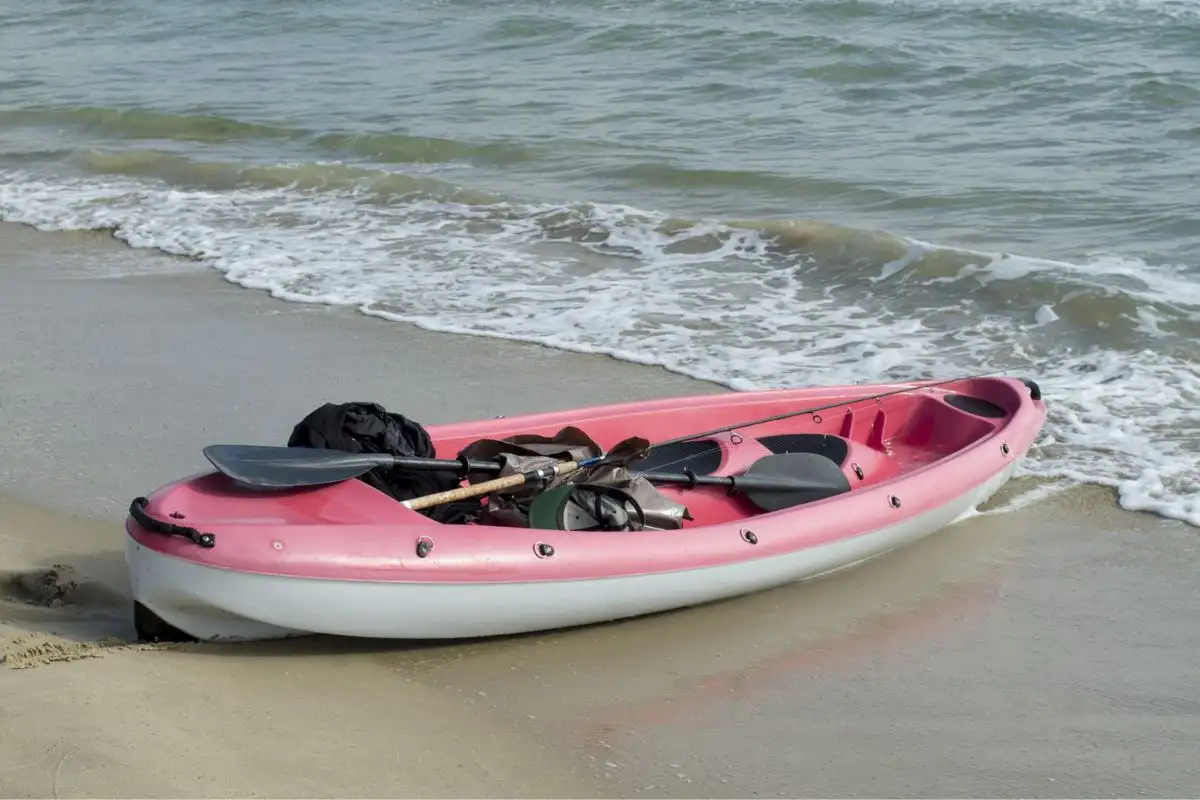 Photo of Tandem Fishing Kayak on Beach
